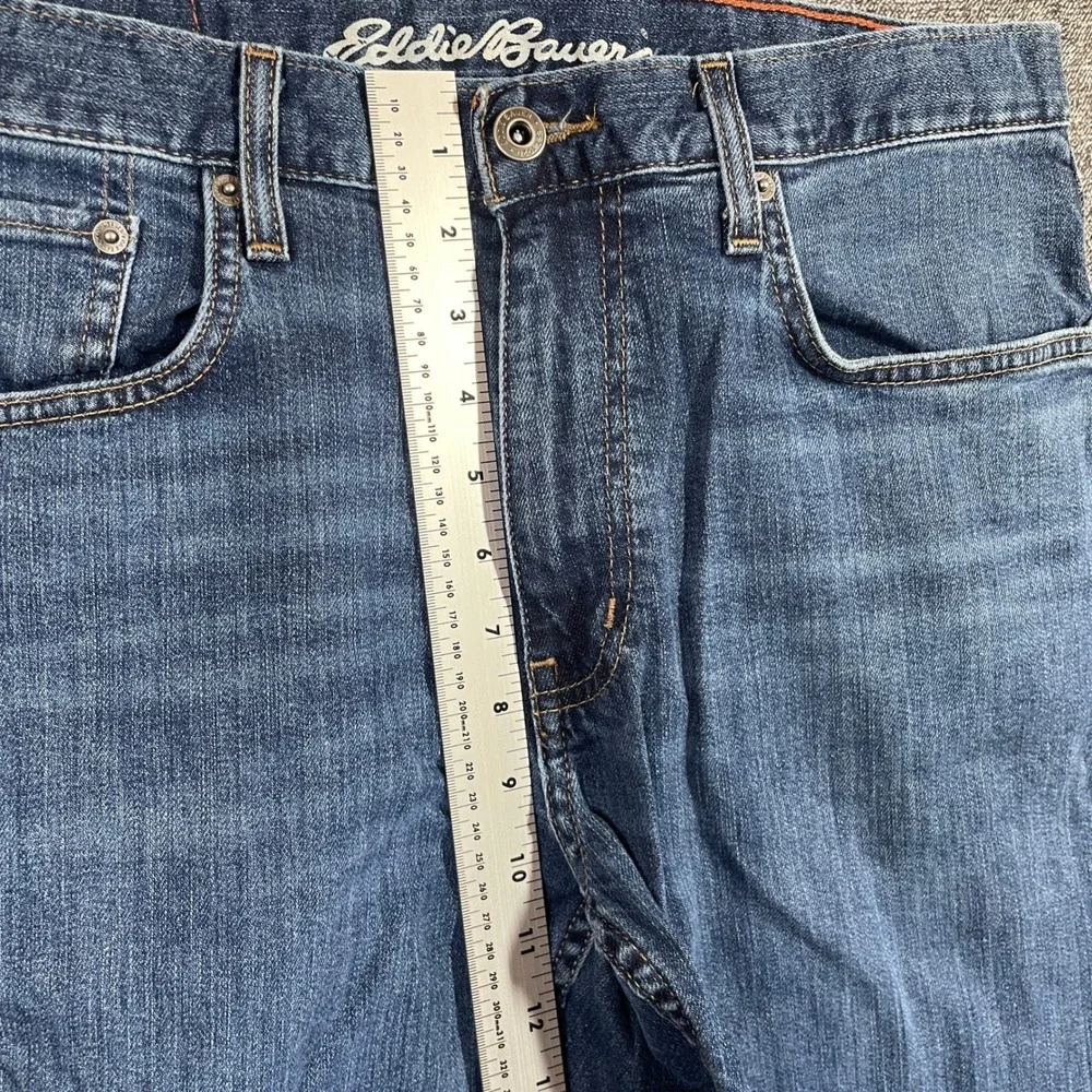 Eddie Bauer Mens Slim Fit Jeans 34x32 Medium Wash Blue Stretch Denim Pants